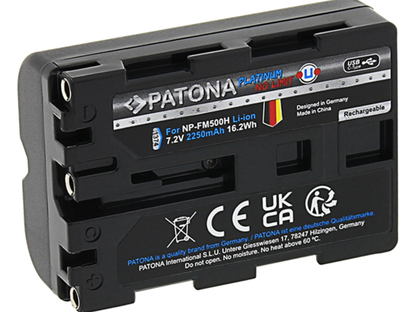 Patona, Akku Li-ION Foto, Patona Platinum Sony NP-FM500H USB-C, Produkte & Wohnen