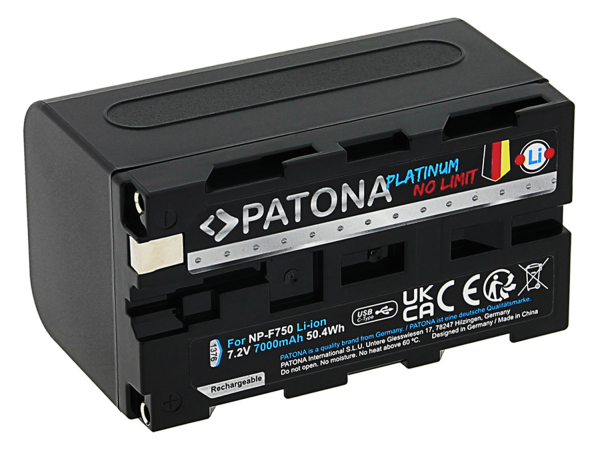 Patona, Akku Li-ION Foto, Patona Platinum Akku Sony NP-F750 USB-C, Produkte & Wohnen