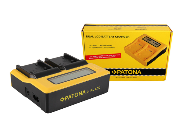 Patona, Ladegeräte Foto, Patona Dual LCD Charger Sony NP-FV70/100, Produkte & Wohnen