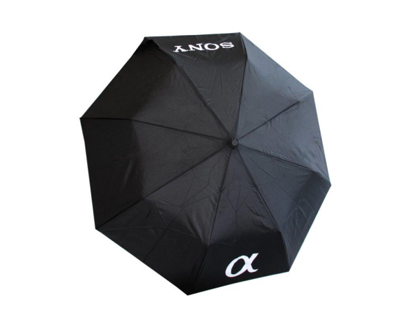 SONY, Diverses Werbematerial, Sony 'Alpha' Falt-Schirm, Produkte & Wohnen