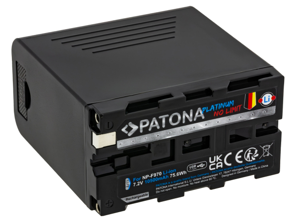 Patona, Video Akkus, Patona Platinum USB-C Sony NP-F970, Produkte & Wohnen