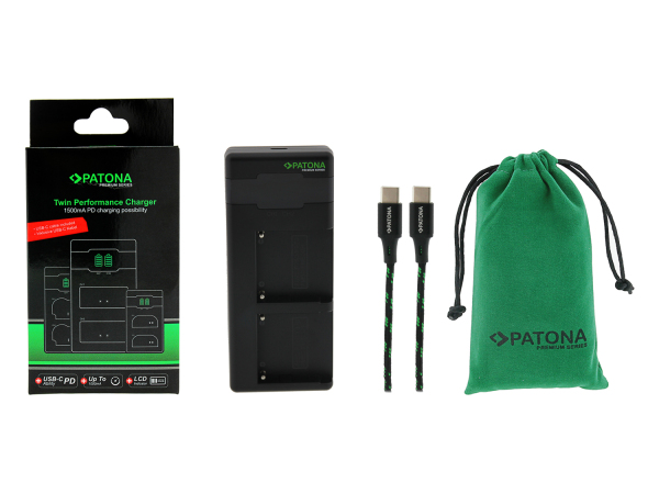 Patona, Ladegeräte Foto, Patona Premium Twin Charg Sony NP-FM500H, Produkte & Wohnen