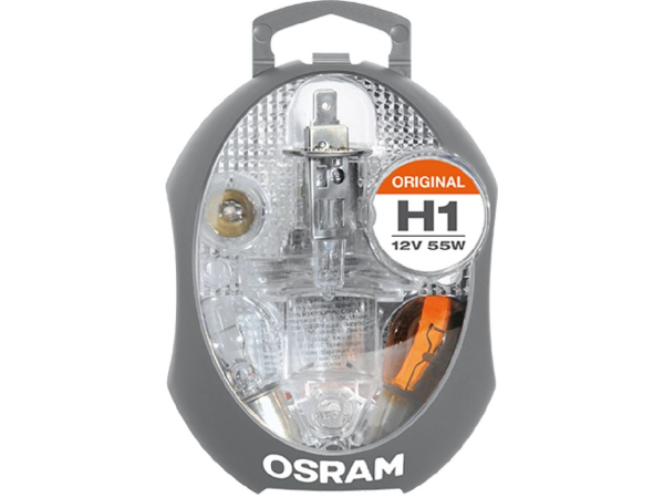 OSRAM, Ersatzleuchtmittel, EUROBOX MINI H1 12V Inhalt 6 Glühlampen & 3 Sicherungen, AUTO & BIKE, CLKM H1 ALB H1 MINI