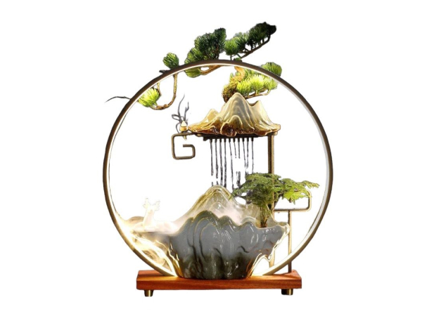 SPC, Brunnen, SPC Indoor Brunnen mit LED Ring Brunnen, Produkte & Wohnen