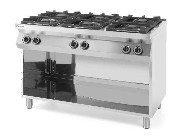 HENDI, Gastro Küchengeräte, HENDI Gaskocher Kitchen Line 6 Brenner 28.5kW Gaskocher, Produkte & Wohnen