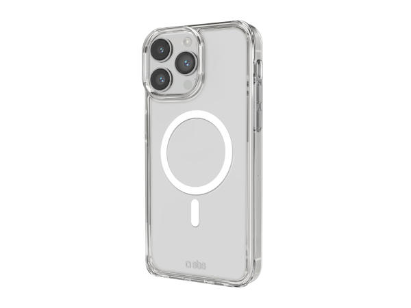 SBS, Kompatibles kabelloses Laden, Transparente steife Hülle, kompatibel mit MagSafe-Ladefunktion für iPhone 14 Pro Max, Produkte & Wohnen