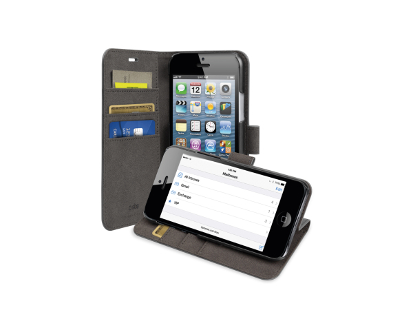 SBS, Klapphülle, Book Case Wallet für iPhone SE/5S/5 mit Standfunktion, Produkte & Wohnen