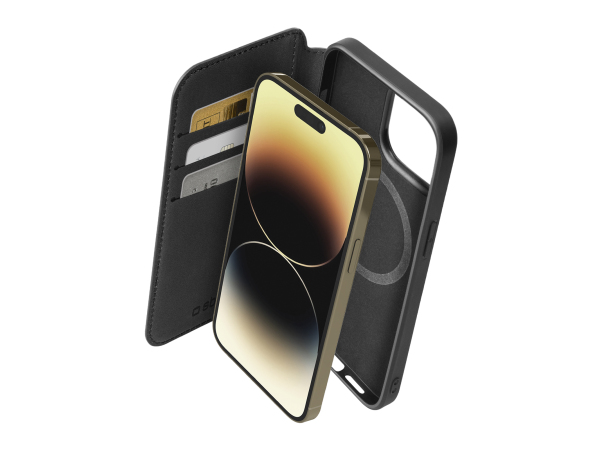 SBS, Kompatibles kabelloses Laden, MagSafe-kompatible aufklappbare Hülle für iPhone 14 Pro, Produkte & Wohnen