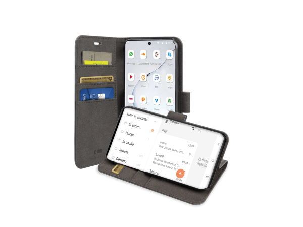 SBS, Klapphülle, Book Case Wallet für Samsung Galaxy Note 10 mit Standfunktion, Produkte & Wohnen