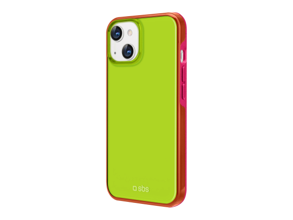 SBS, Kompatibles kabelloses Laden, Kompostierbares Cover mit transparenter farbiger Oberfläche für das iPhone 14/13, Produkte & Wohnen