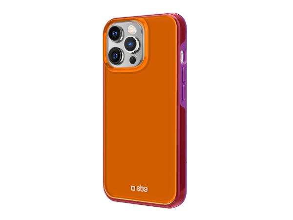 SBS, Kompatibles kabelloses Laden, Kompostierbares Cover mit transparenter farbiger Oberfläche für das iPhone 13 Pro, Produkte & Wohnen