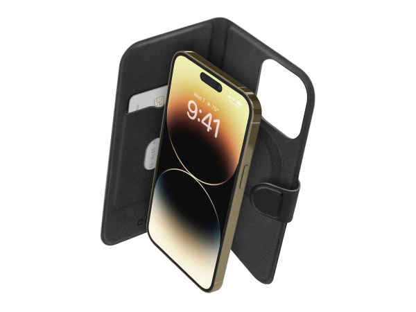 SBS, Kompatibles kabelloses Laden, MagSafe-kompatibles Bookcase, schlankes Design, Kartenfach und Klappverschluss für iPhone 14 Pro/13 Pro, Produkte & Wohnen