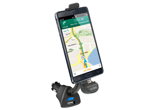 SBS, Auto, Autohalterung mit Micro-USB-Anschluss und USB-Port für Smartphones bis 5,5' , Produkte & Wohnen