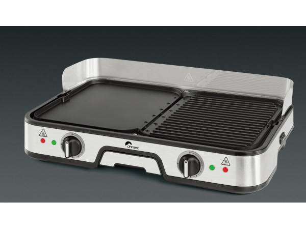 OHMEX, DO IT & GARTEN, Doppelter Plattengrill, Produkte & Wohnen, Garden & Car, Grills & Feuerstellen, Elektrogrill
