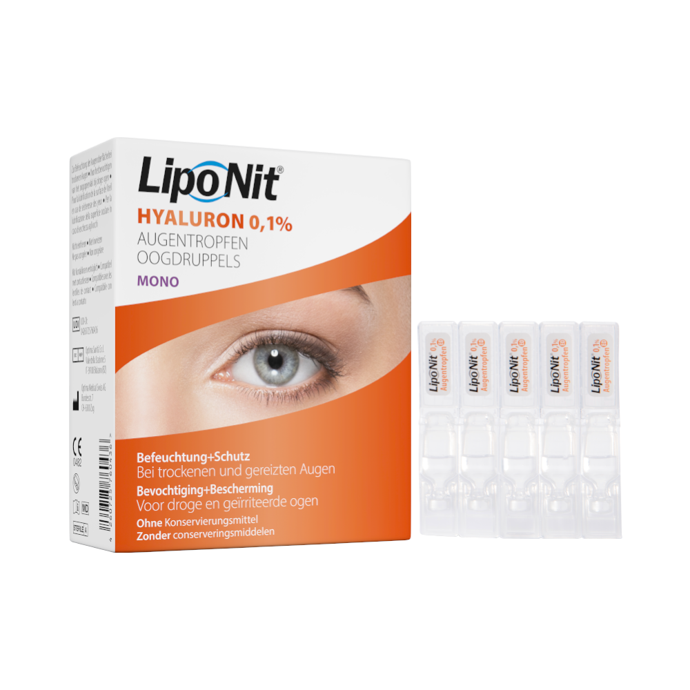 Lipo Nit Hyaluron Augentropfen 0.1% 30x0.4ml Ampullen