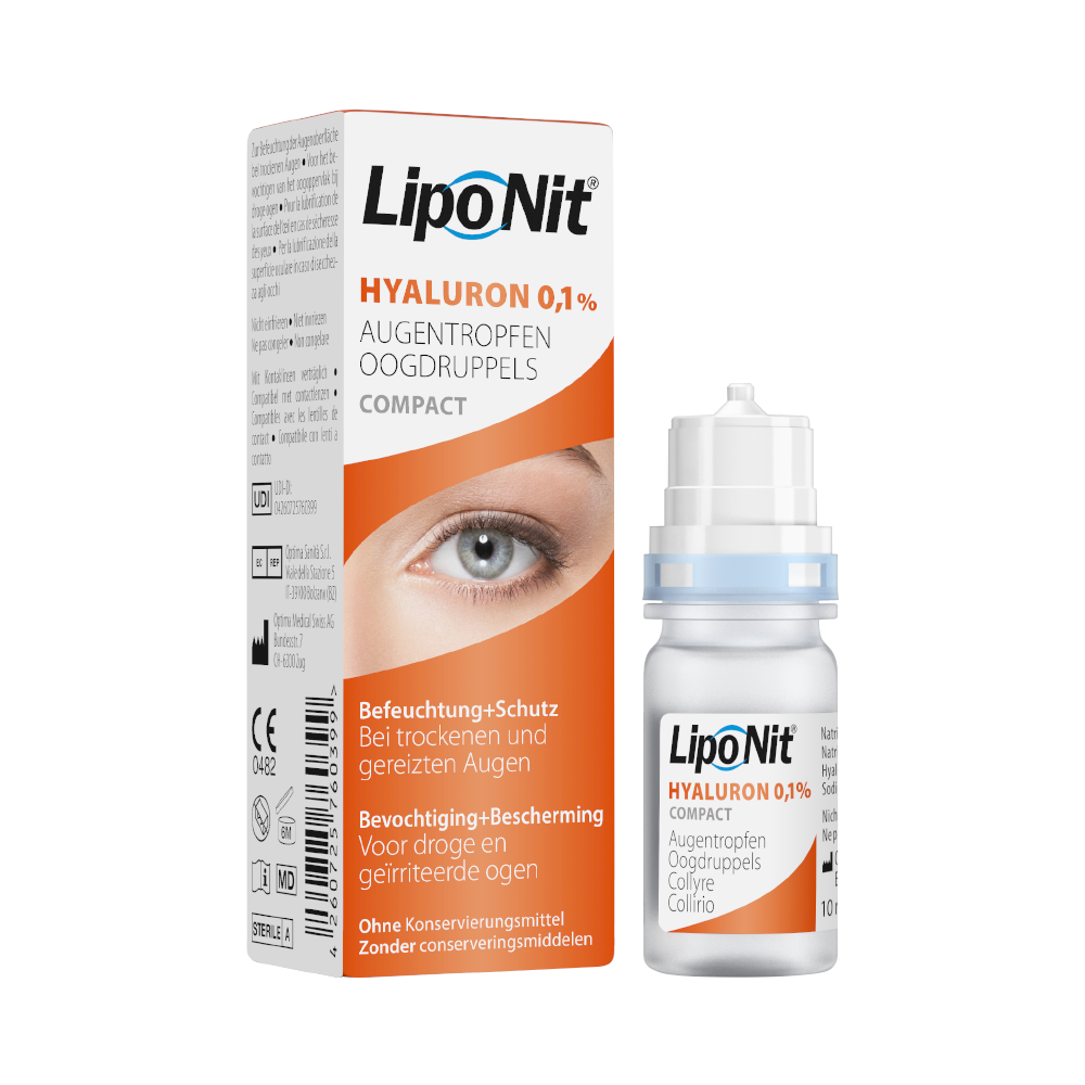 Lipo Nit Hyaluron Augentropfen 0.1% 10ml Flasche