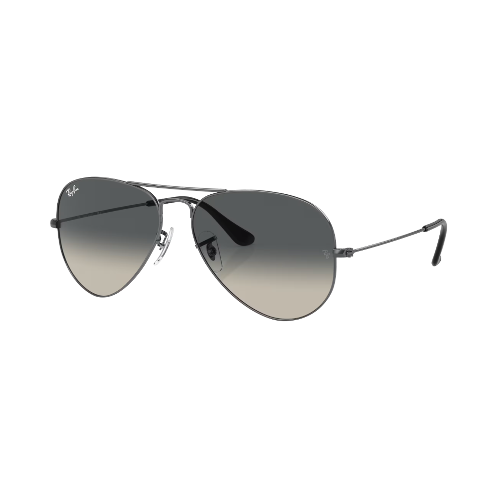 Ray-Ban AVIATOR LARGE METAL Grau auf Gunmetal L