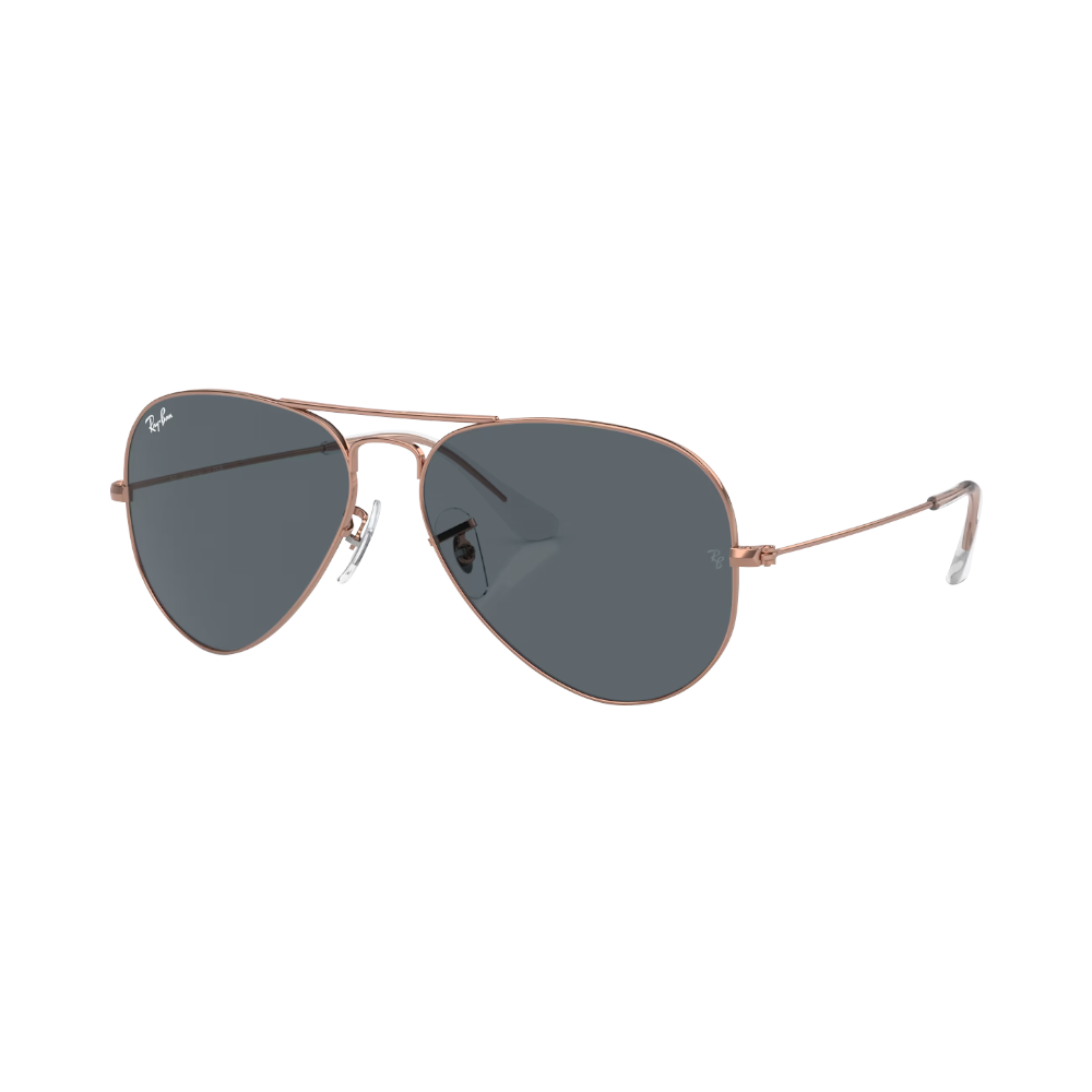 Ray-Ban AVIATOR LARGE METAL Blau auf Rotgold L