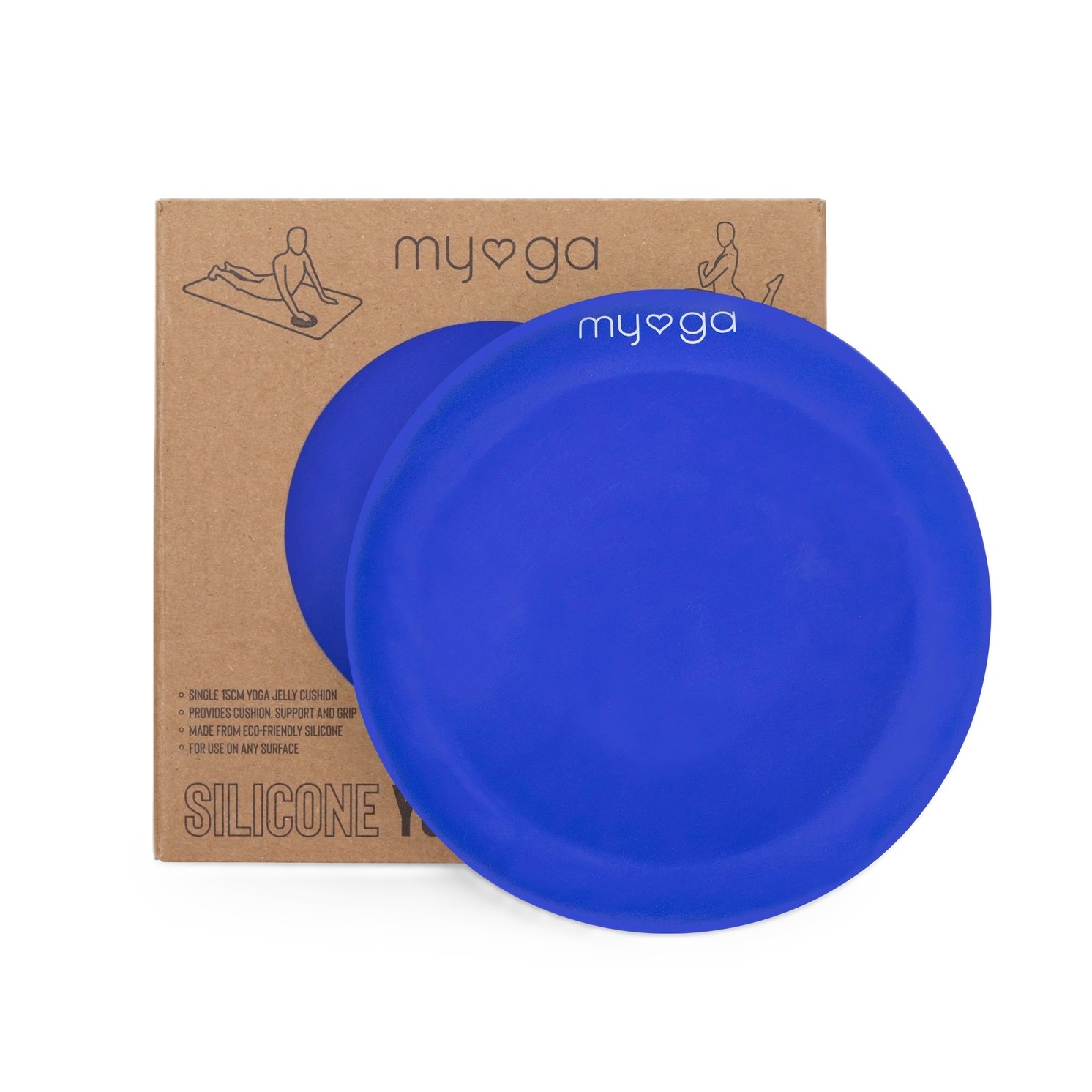 Yoga-Pad Silikon Königsblau