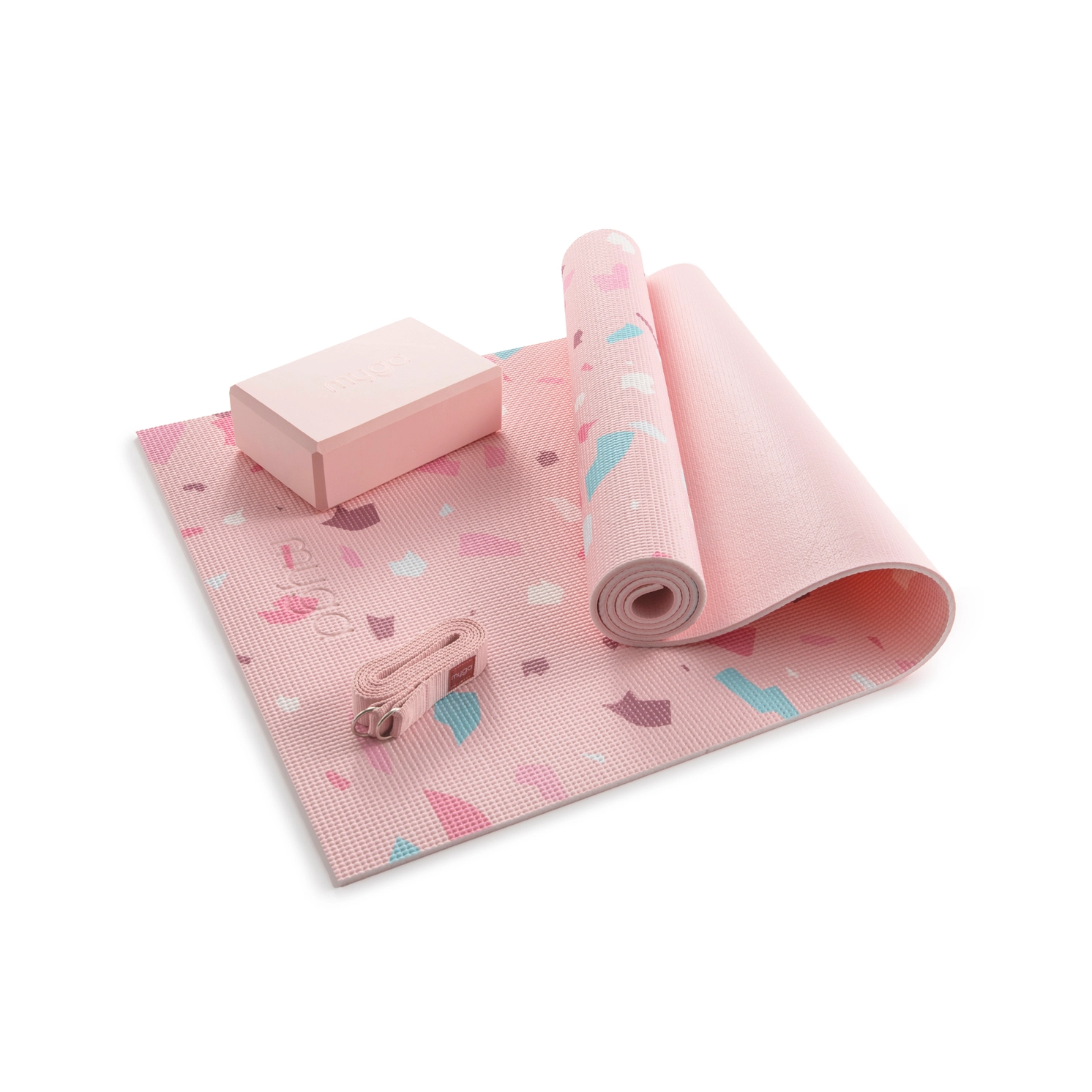 Yoga Starter Set 3-Teilig Terrazzo