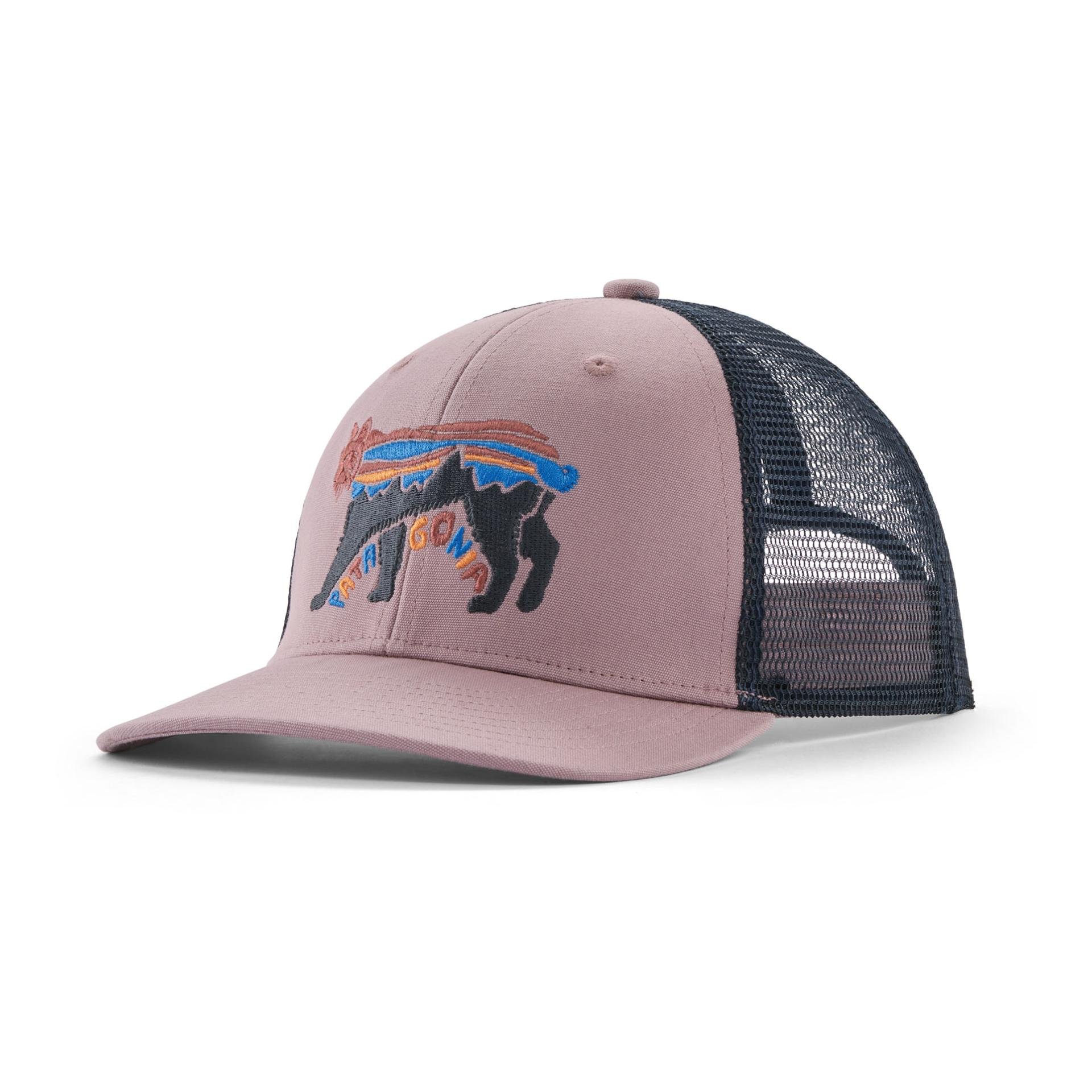 Patagonia Kid's Trucker Hat - Cap - Fitz Roy Lynx: Stormy Mauve -