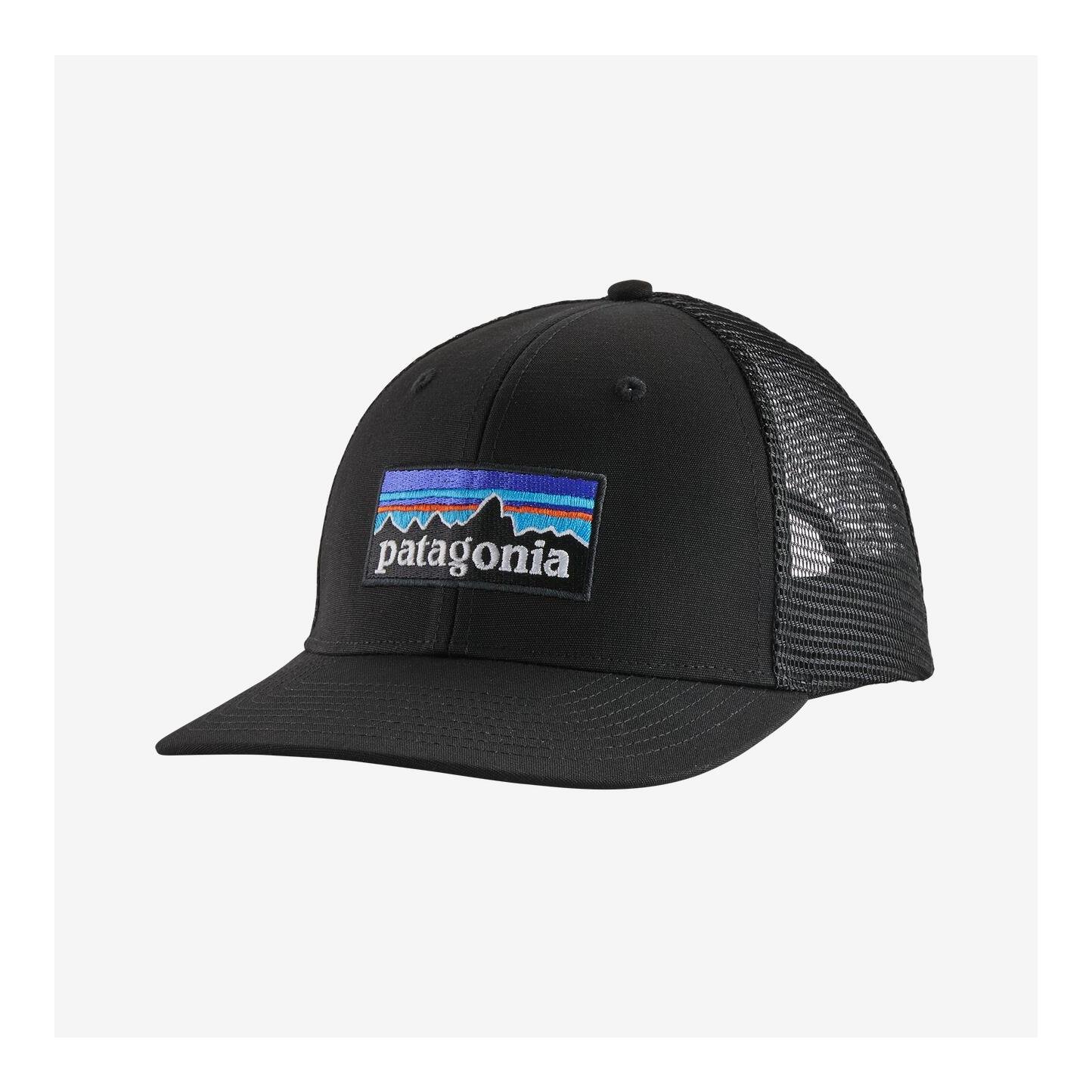 Patagonia P-6 Logo Trucker Hat Black - Cap
