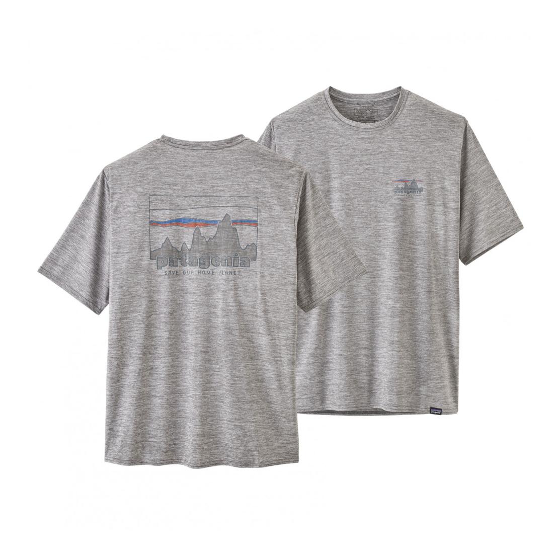 Patagonia M's Capilene Cool Daily Graphic Shirt - T-Shirt - Skyline: Feather Grey -