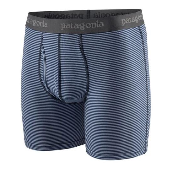 Patagonia M's Essential Boxer Briefs 6in. - Unterhosen - Fathom Stripe: New Navy -
