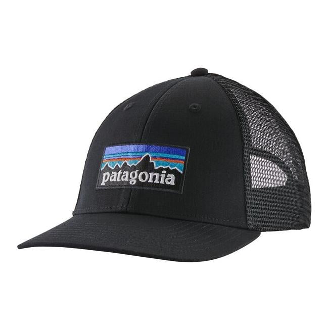 Patagonia P-6 Logo LoPro Trucker Black - Cap