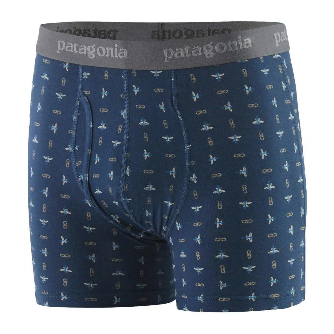 Patagonia M's Essential Boxer Briefs 3in. Flying Climb: Tidepool Blue - Unterhosen