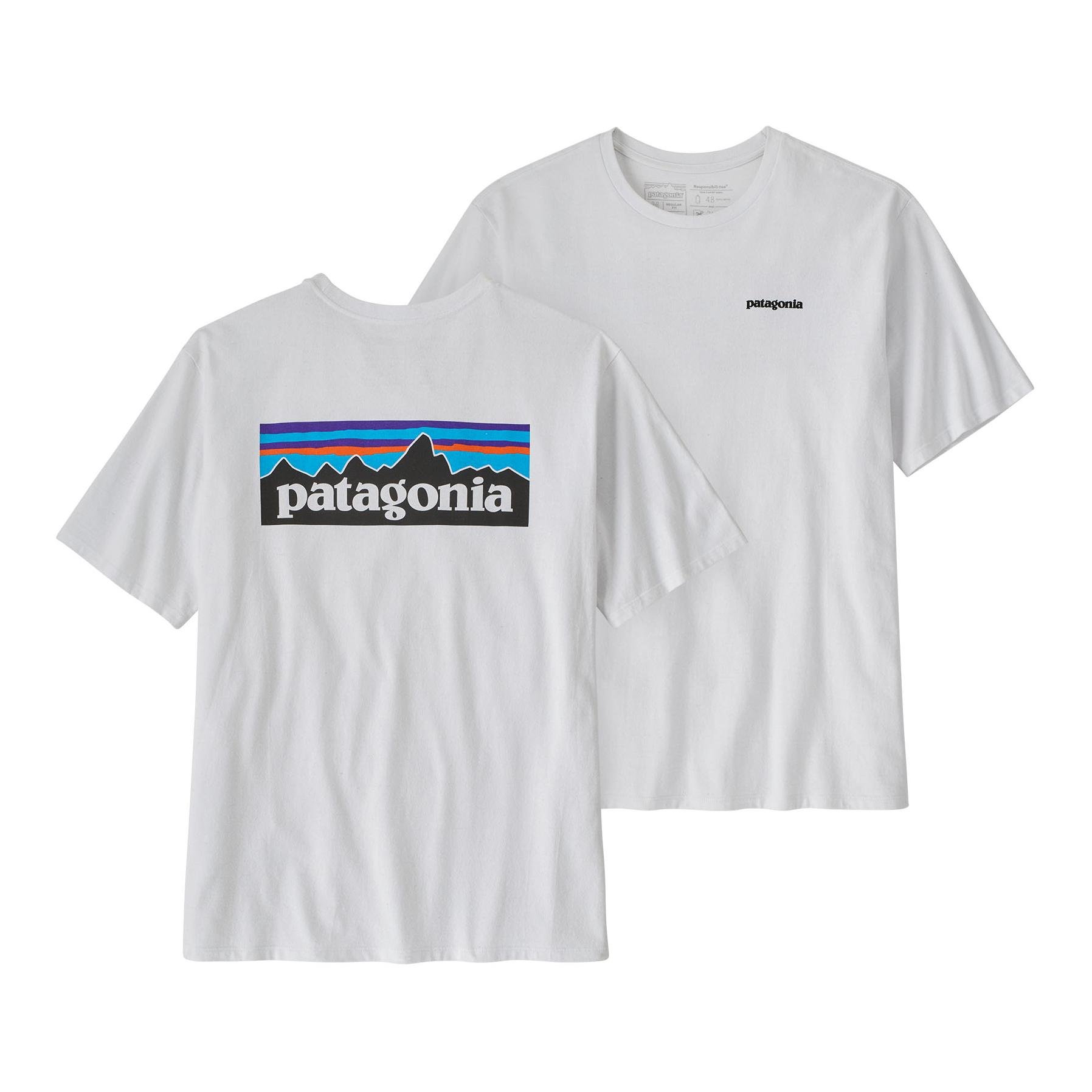 Patagonia M's P-6 Logo Responsibili-Tee - T-Shirt - White -