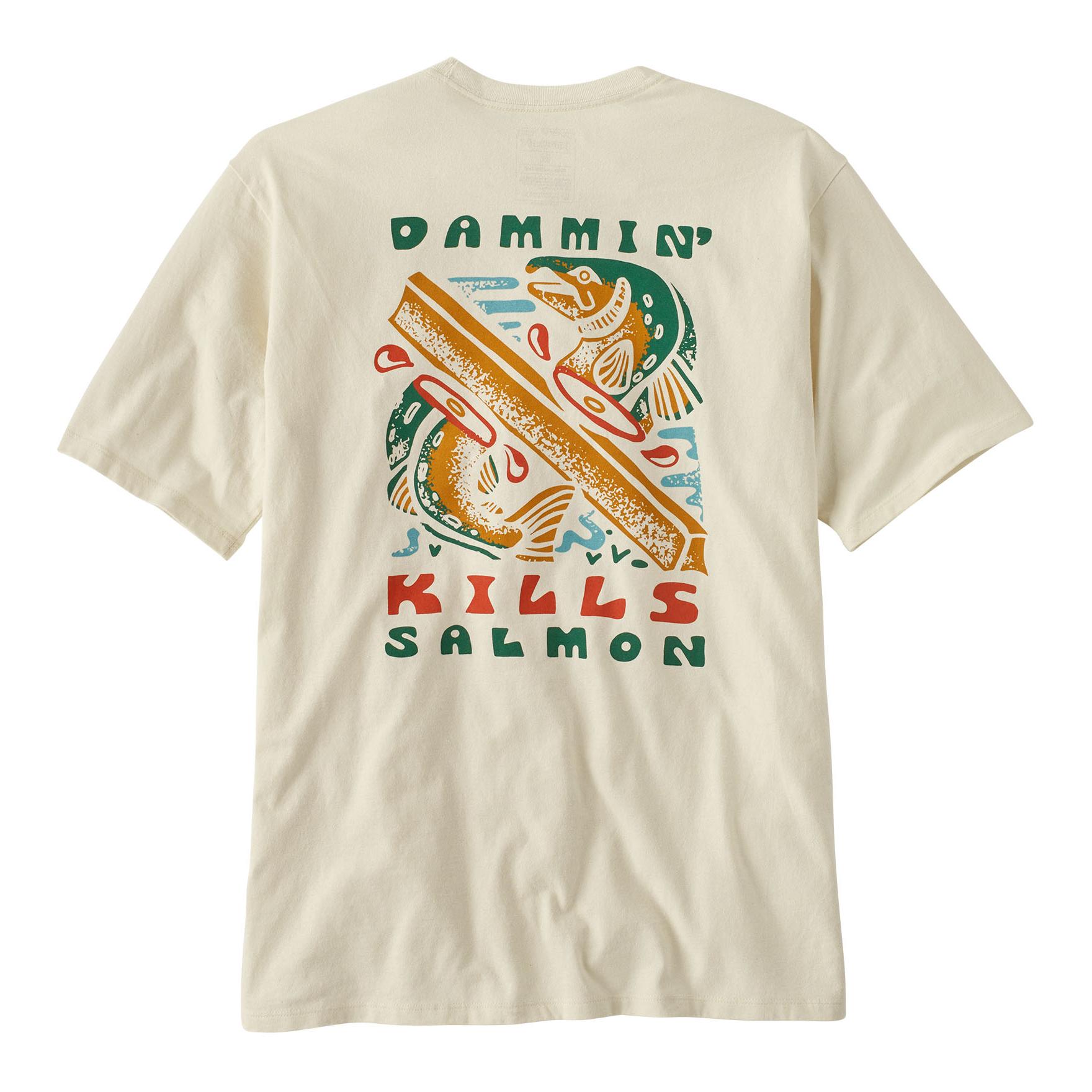 Patagonia M's Take a Stand Responsibili-Tee - T-Shirt - Dammin' Kills: Birch White -