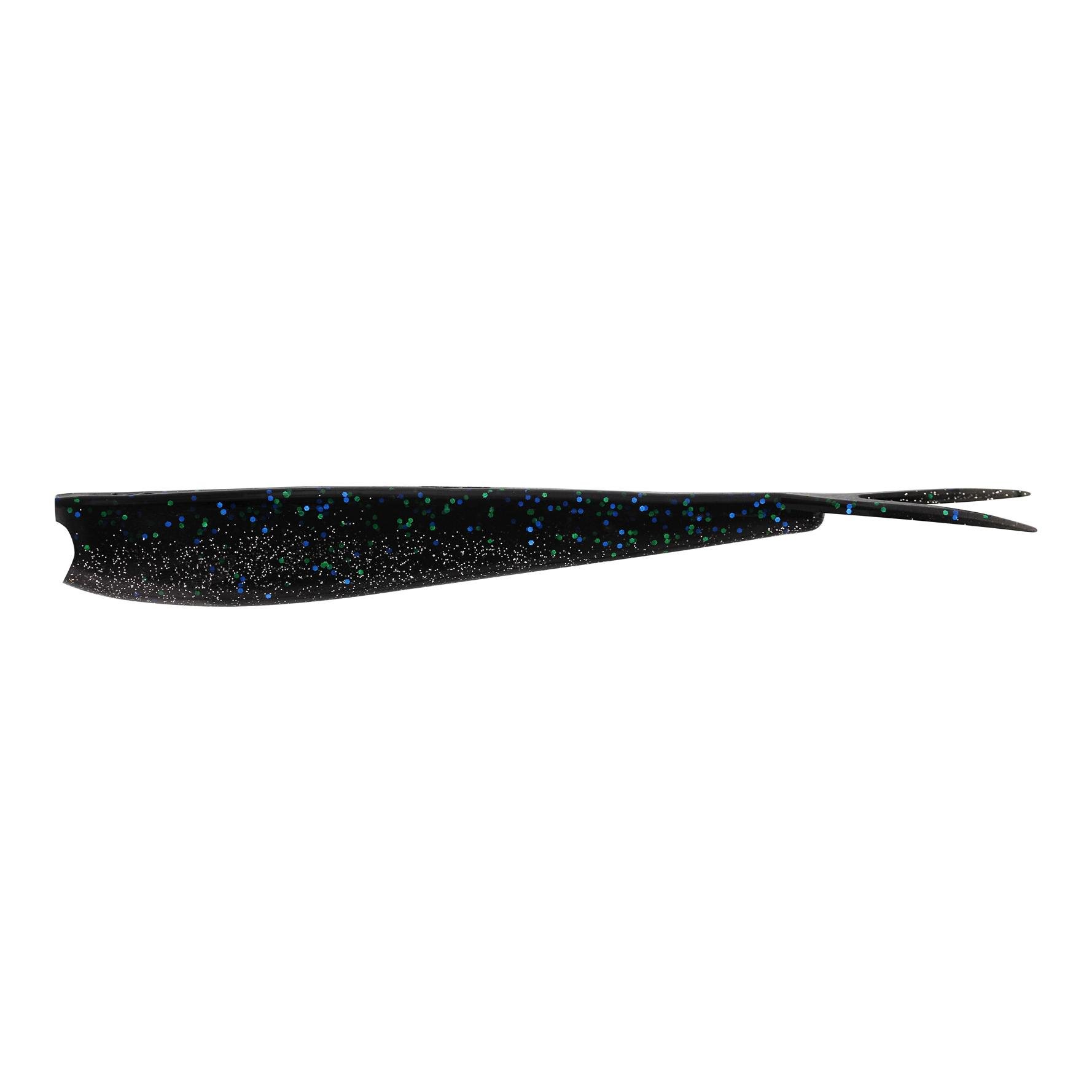 Westin Twinteez V-Tail - Vertikal Gummiköder - Black Magic -