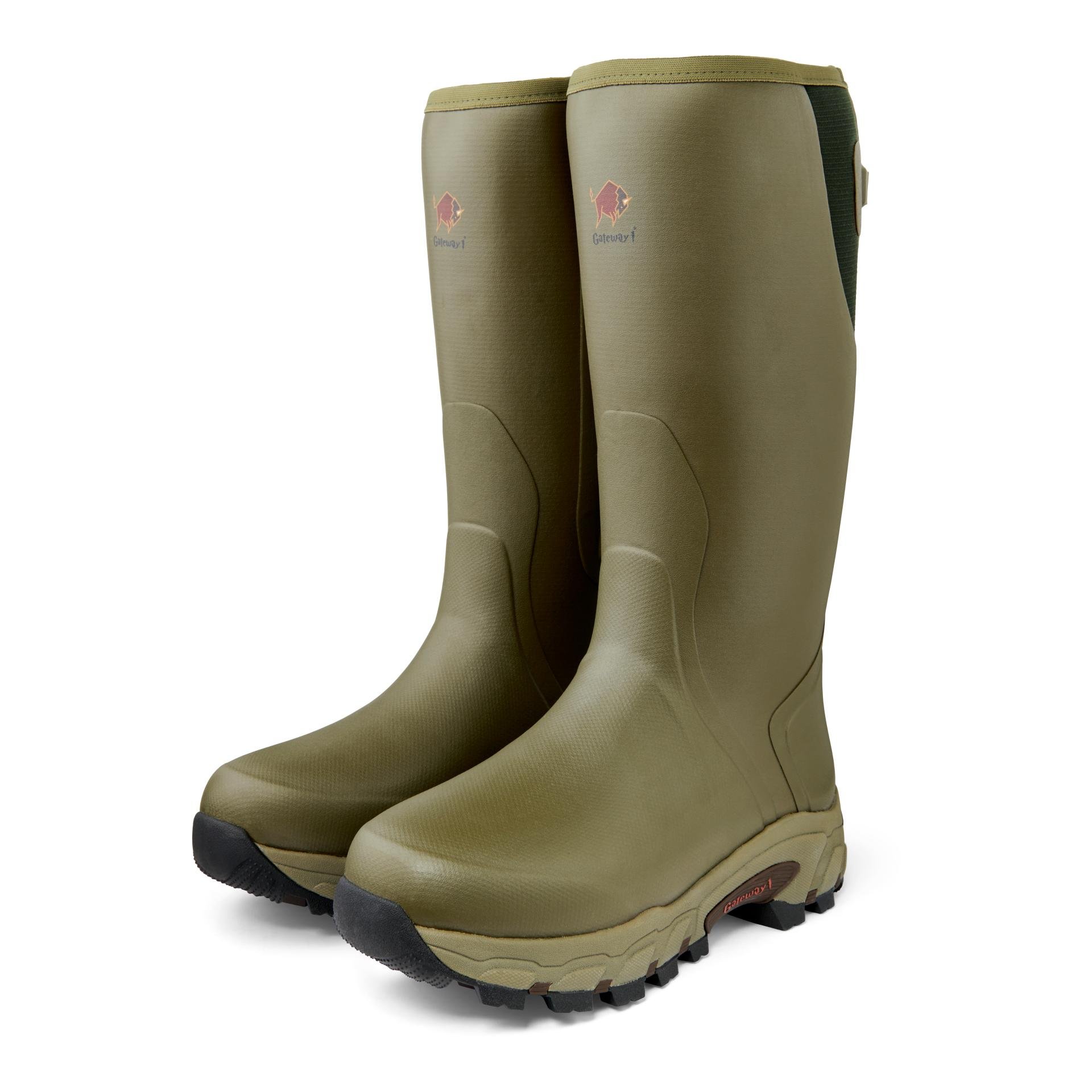 Gateway1 Gummistiefel Pro Shooter 18' 7mm Side-Zip - Olive -