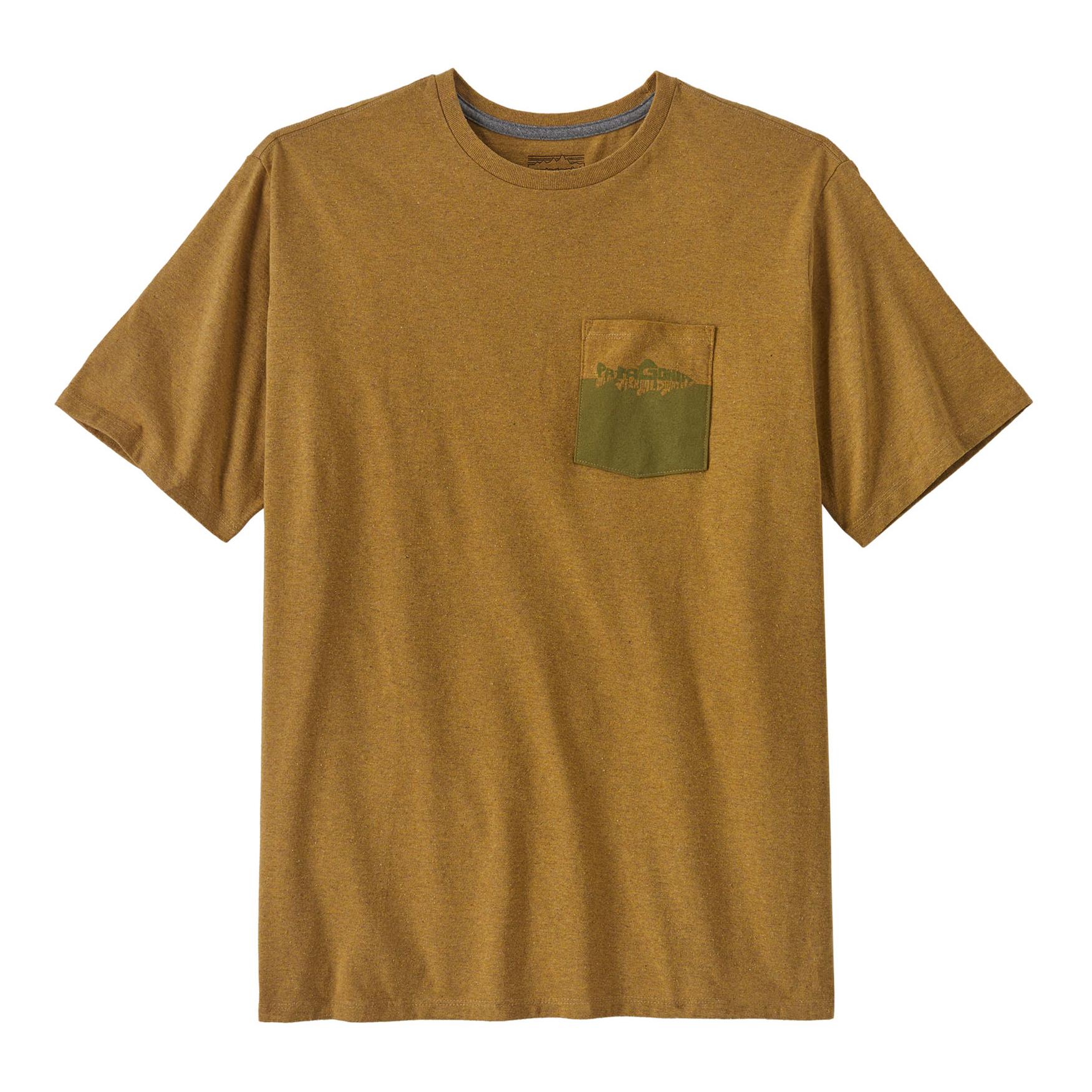 Patagonia M's Wild Waterline Pocket Responsibili-Tee - T-shirt - Pufferfish Gold -