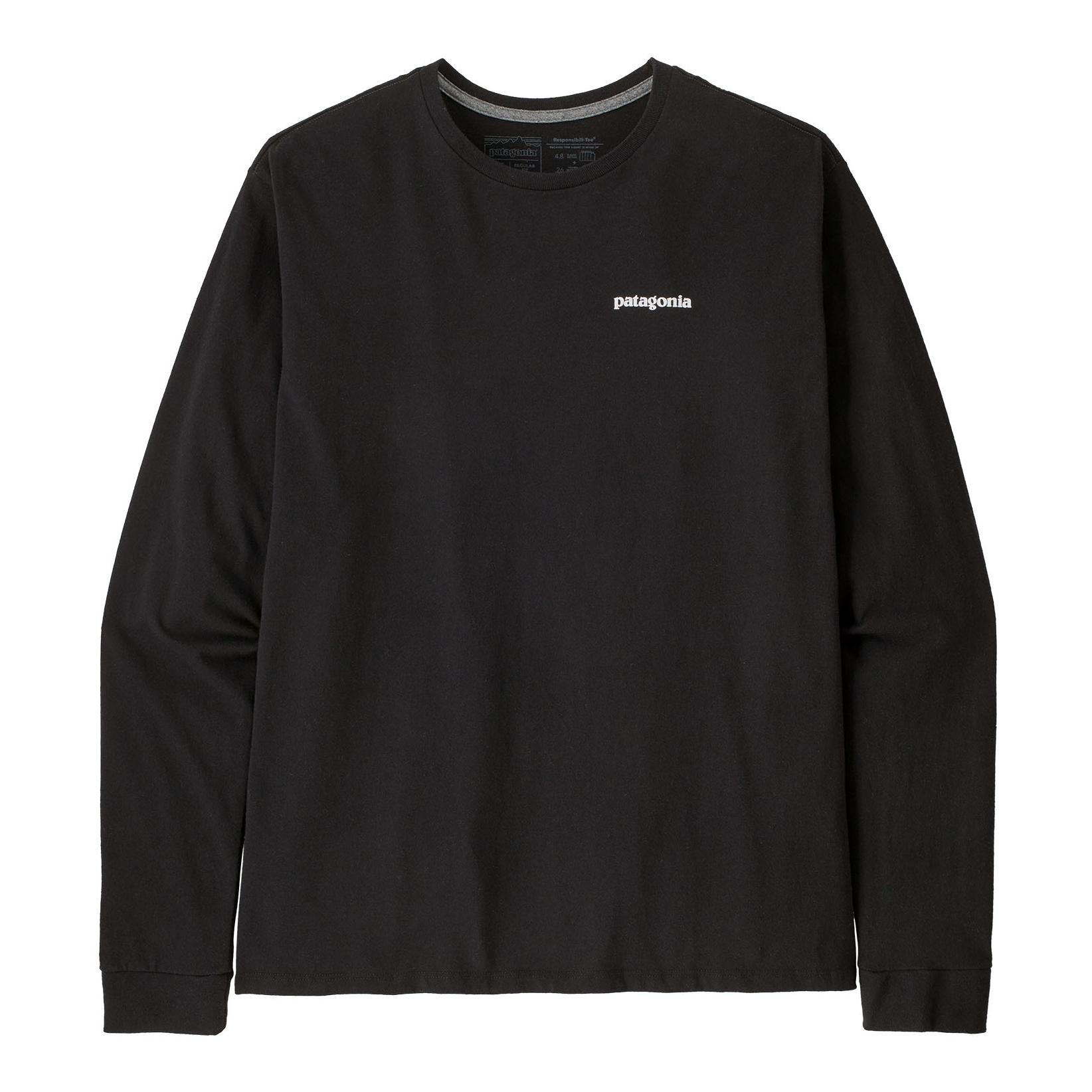 Patagonia M's L/S P-6 Logo Responsibili-Tee - Langarmshirt - Black -