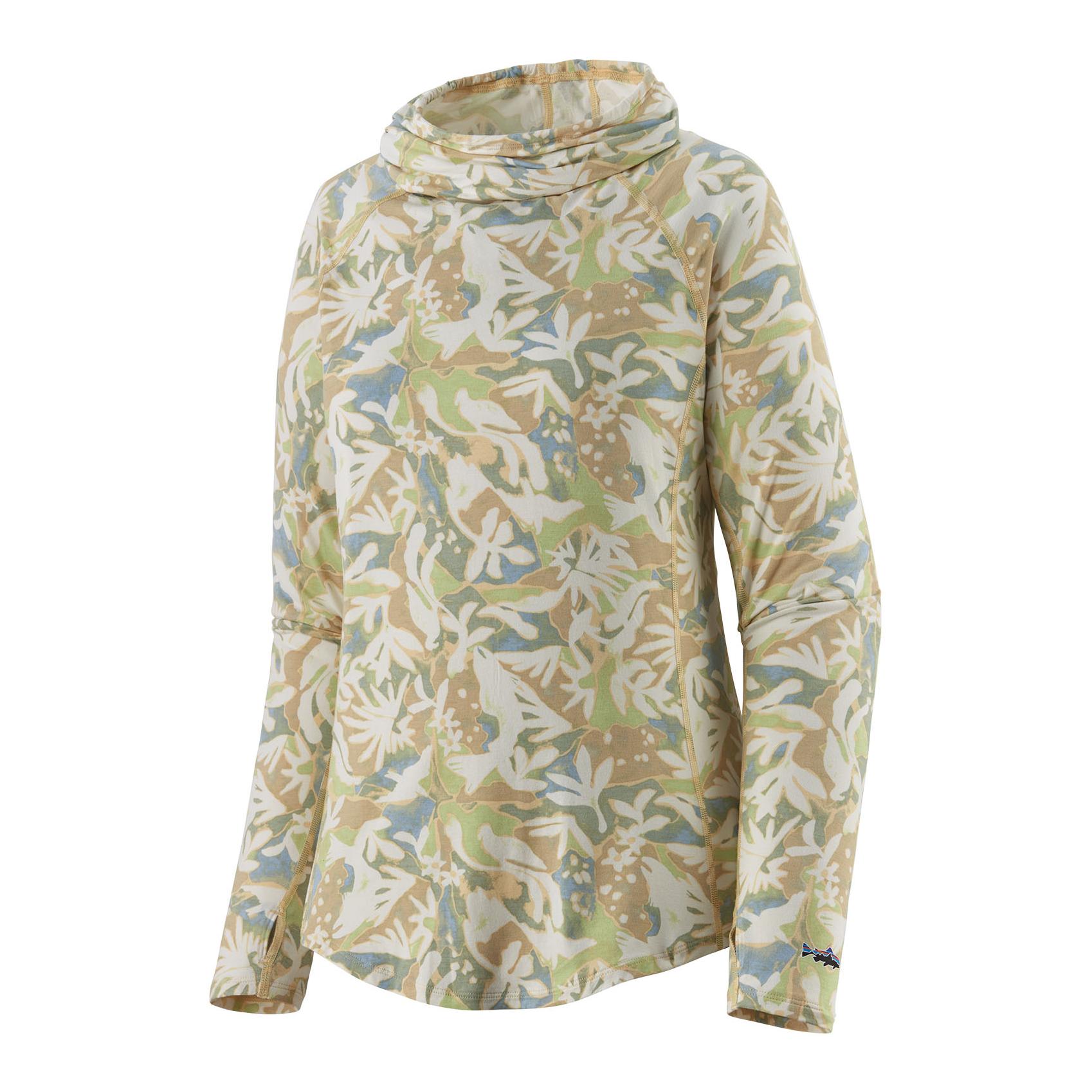 Patagonia W's Tropic Comfort Natural Shirt - Sunshirt - Lands and Water: Oat White -