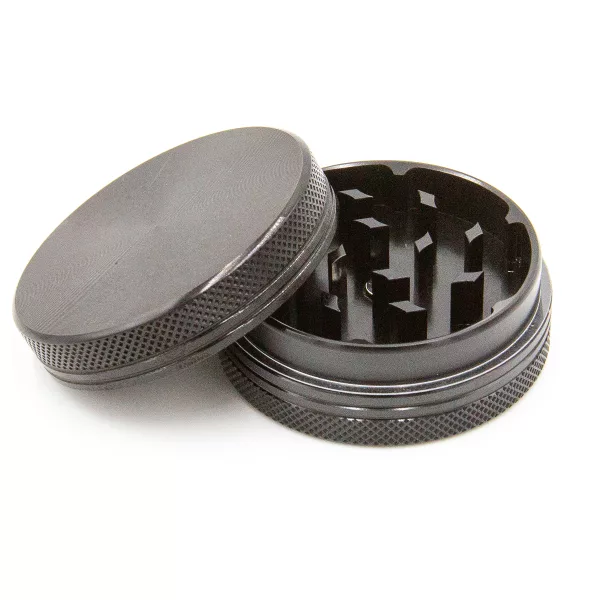 goodvibe ~ Aluminium Grinder BLACK (2-teilig)