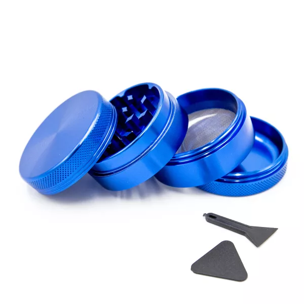 goodvibe ~ Aluminium Grinder BLUE (4-teilig)