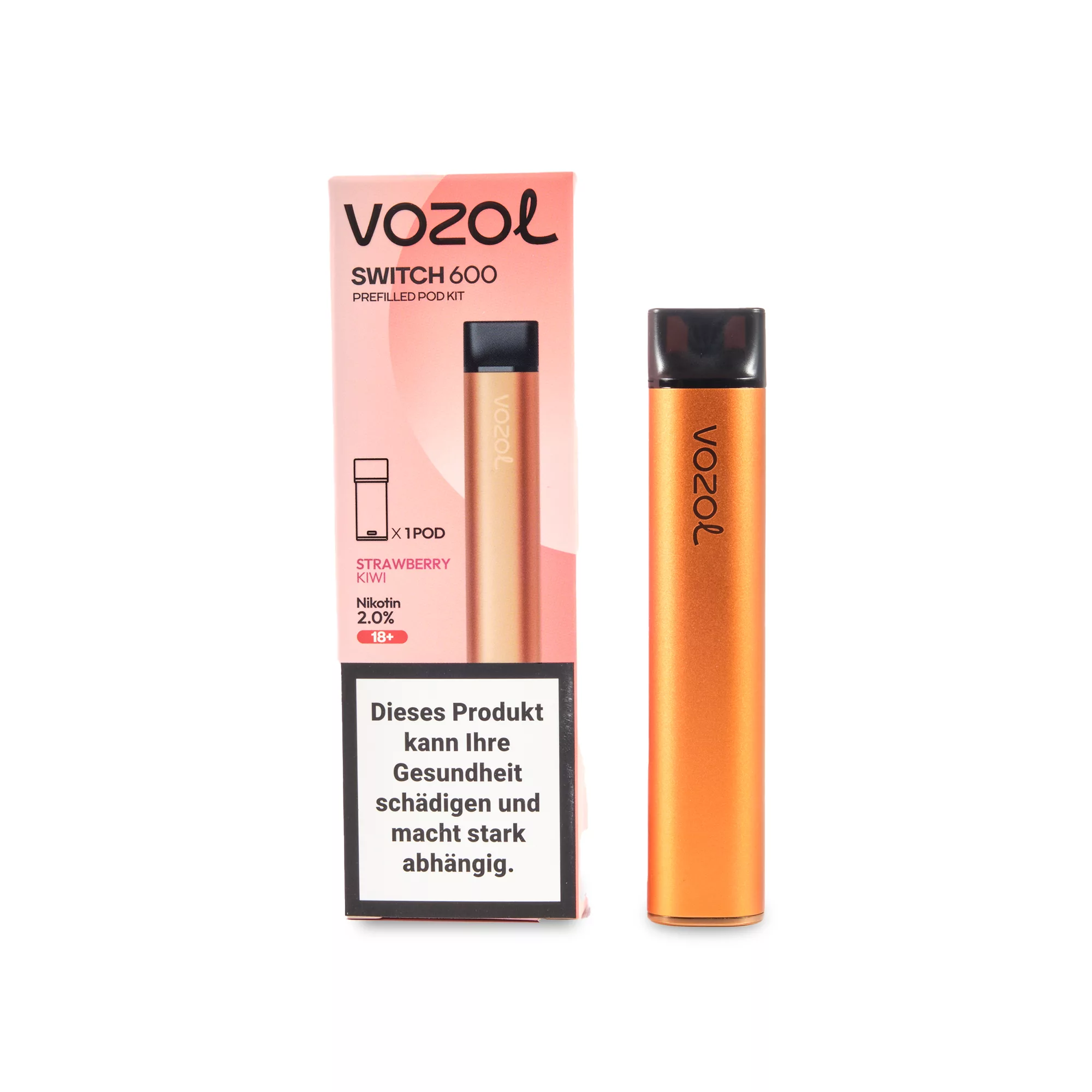 VOZOL ~ Switch 600 Kit ~ Orange & Strawberry Kiwi
