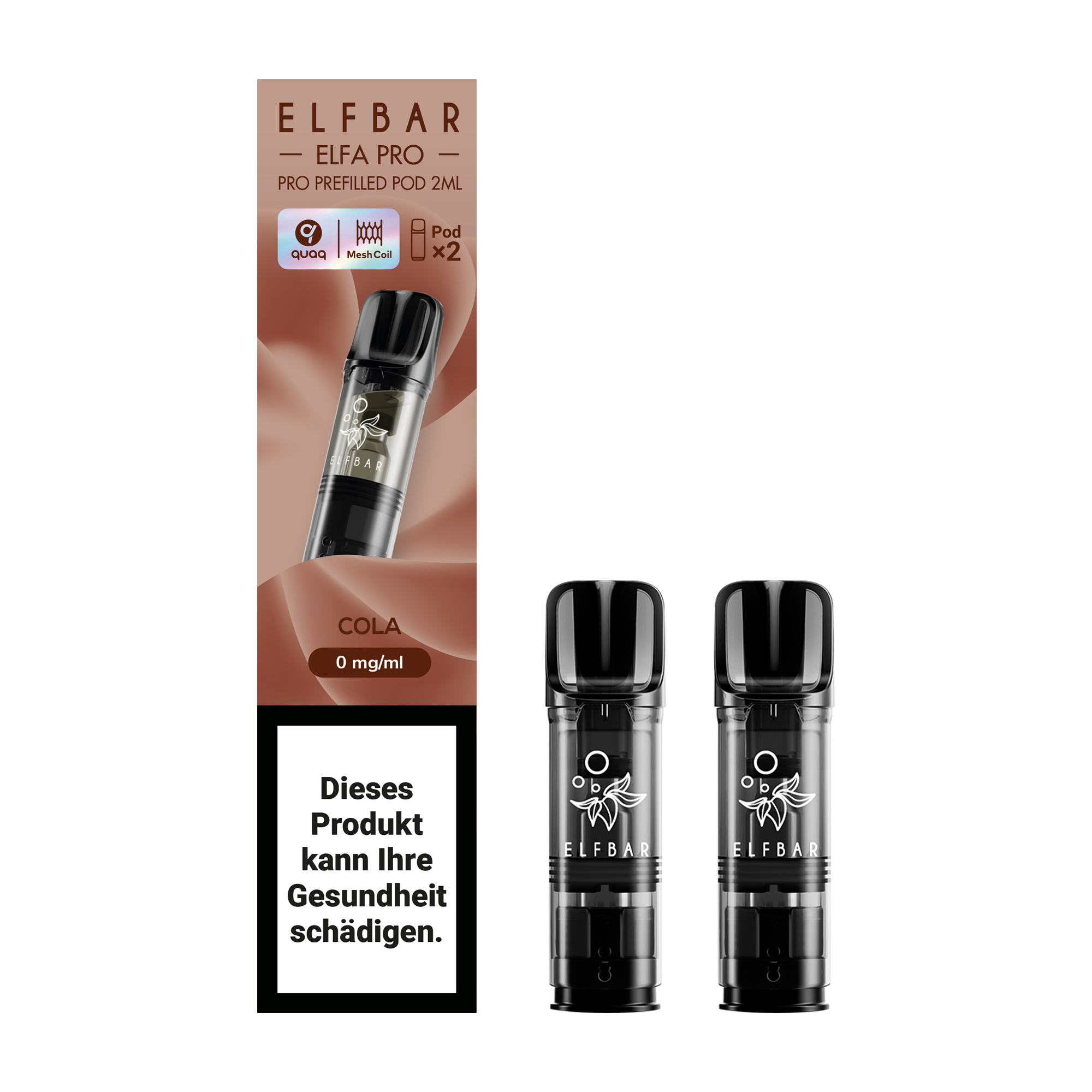 ELFBAR ~ Elfa Pro - 2 x 2ml Pods (0mg) ~ Cola