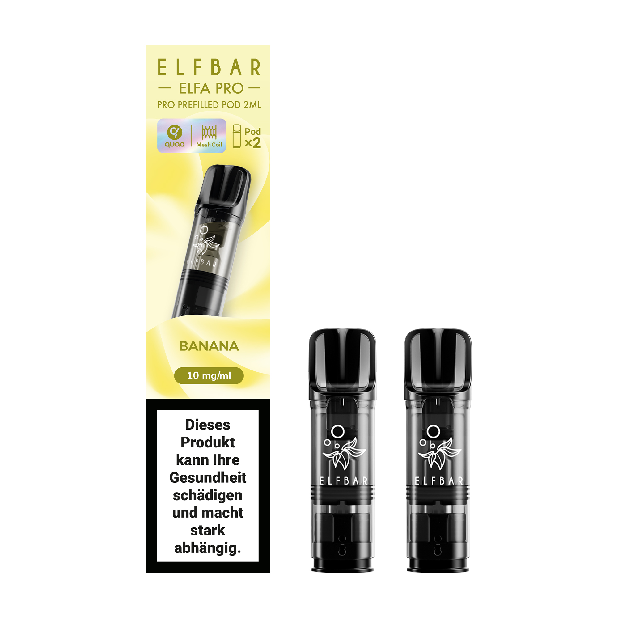 ELFBAR ~ Elfa Pro - 2 x 2ml Pods (10mg) ~ Banana