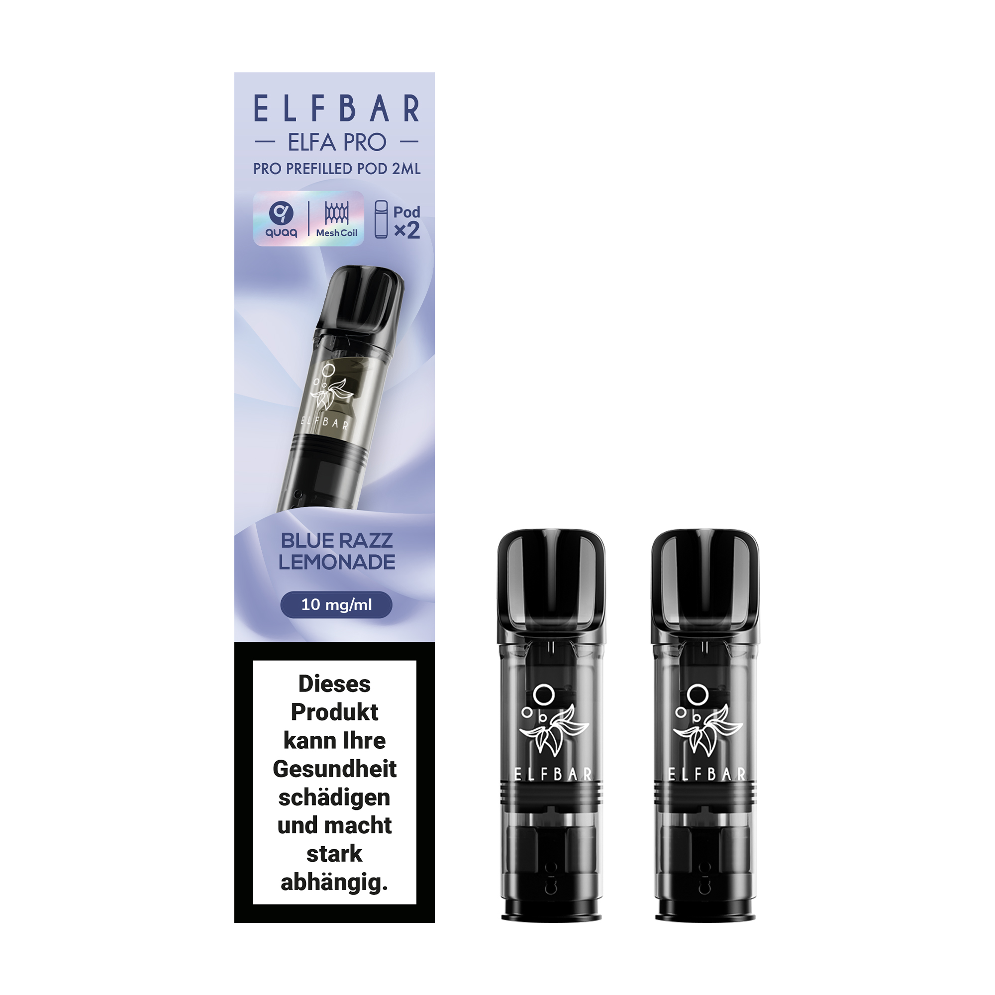 ELFBAR ~ Elfa Pro - 2 x 2ml Pods (10mg) ~ Blue Razz Lemonade