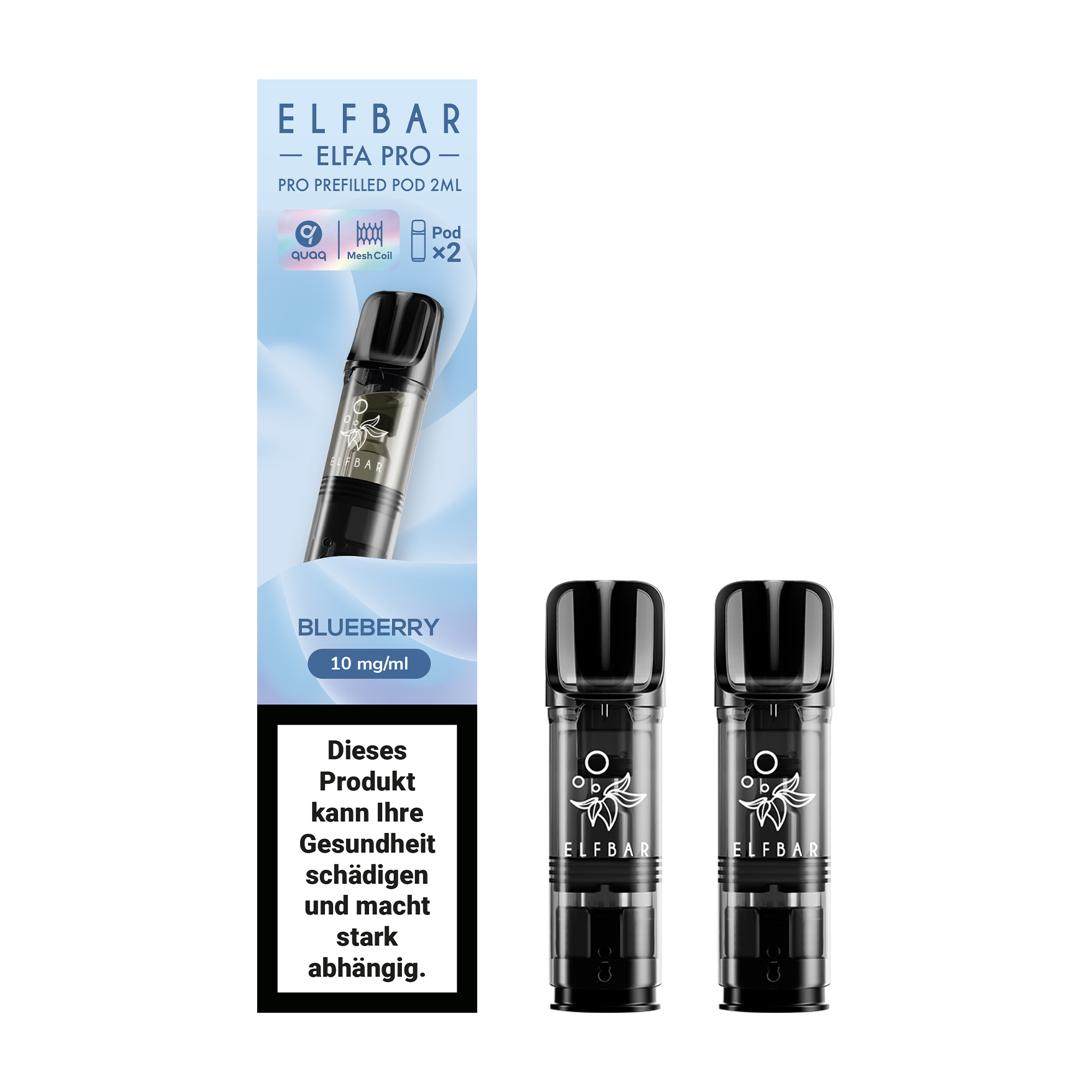 ELFBAR ~ Elfa Pro - 2 x 2ml Pods (10mg) ~ Blueberry
