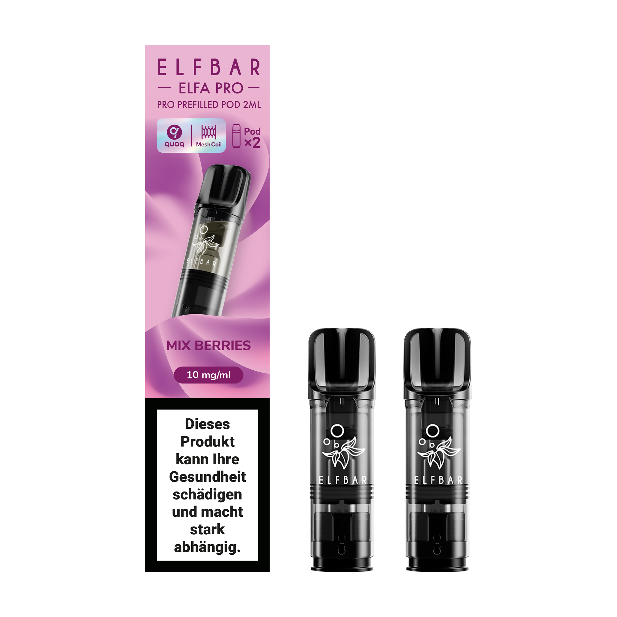ELFBAR ~ Elfa Pro - 2 x 2ml Pods (10mg) ~ Mix Berries