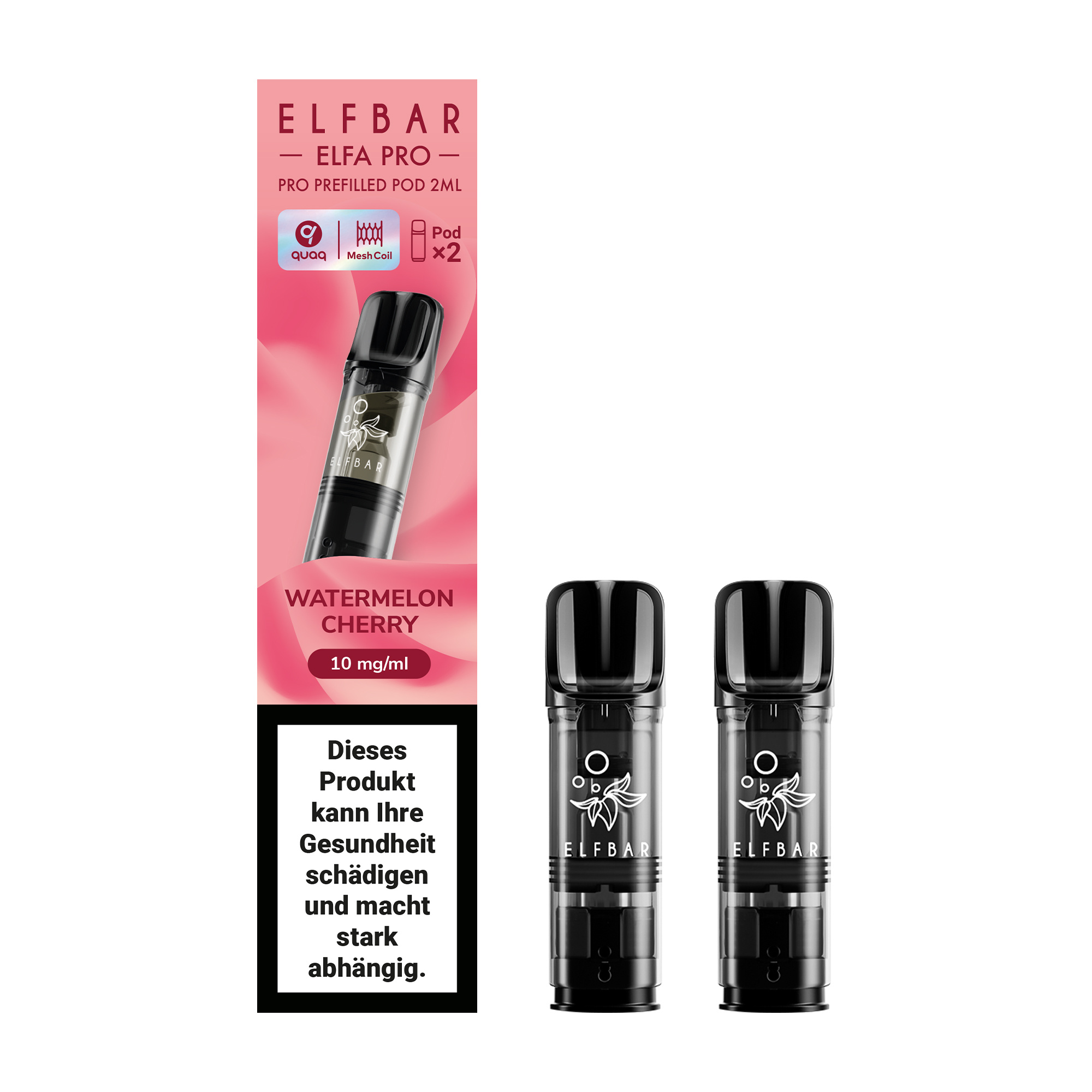 ELFBAR ~ Elfa Pro - 2 x 2ml Pods (10mg) ~ Watermelon Cherry