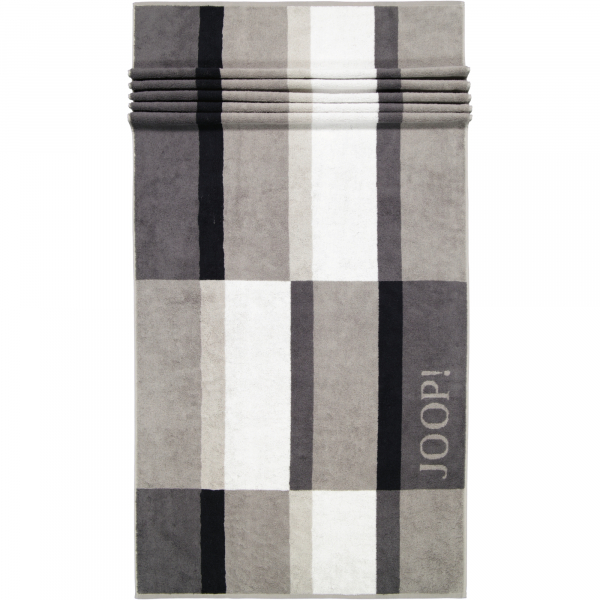 JOOP Shades Checked 1688 - Farbe: platin - 77 Saunatuch 80x180 cm