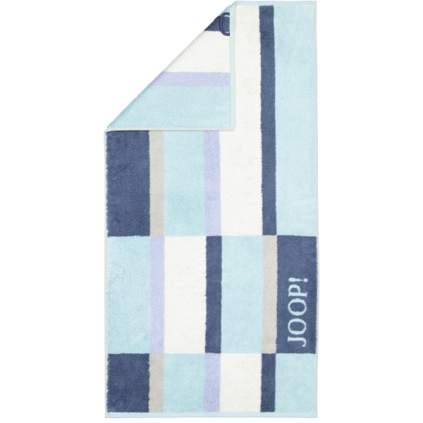 JOOP Shades Checked 1688 - Farbe: aqua - 11 Handtuch 50x100 cm