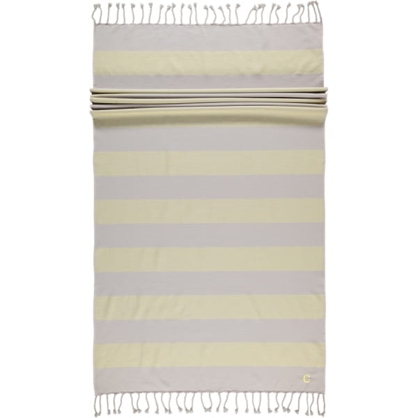 Cawö - Badetuch Code Hamam Blockstreifen 5503 - 90x180 cm - Farbe: lemon - 75