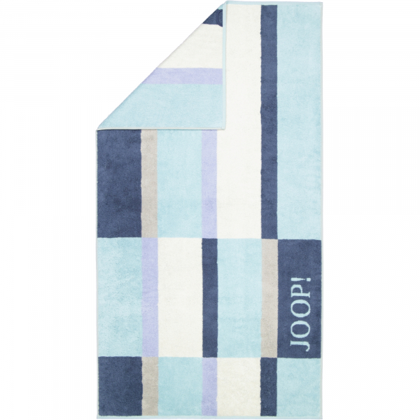 JOOP Shades Checked 1688 - Farbe: aqua - 11 Duschtuch 80x150 cm